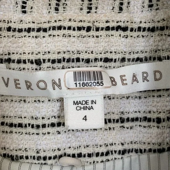 Veronica Beard White and Black Striped Blazer - Picture 11 of 16